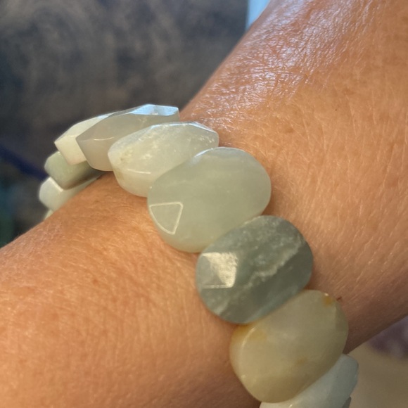 Amazanite High Quality Faceted Stone Beaded Bracelet - Picture 3 of 3